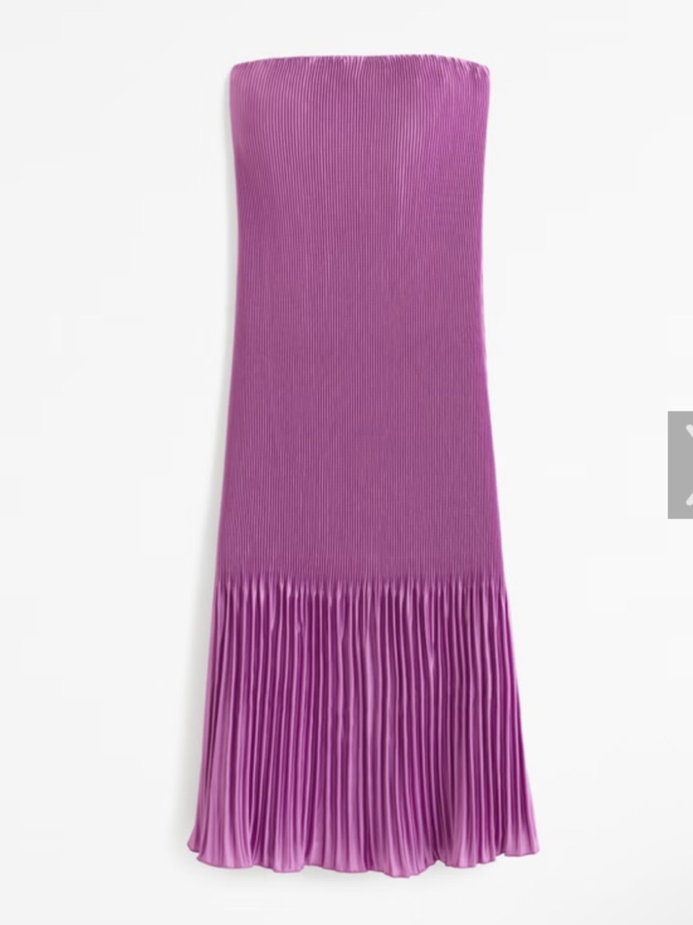 Abercrombie & Fitch Pleated Midi Dress in Magenta